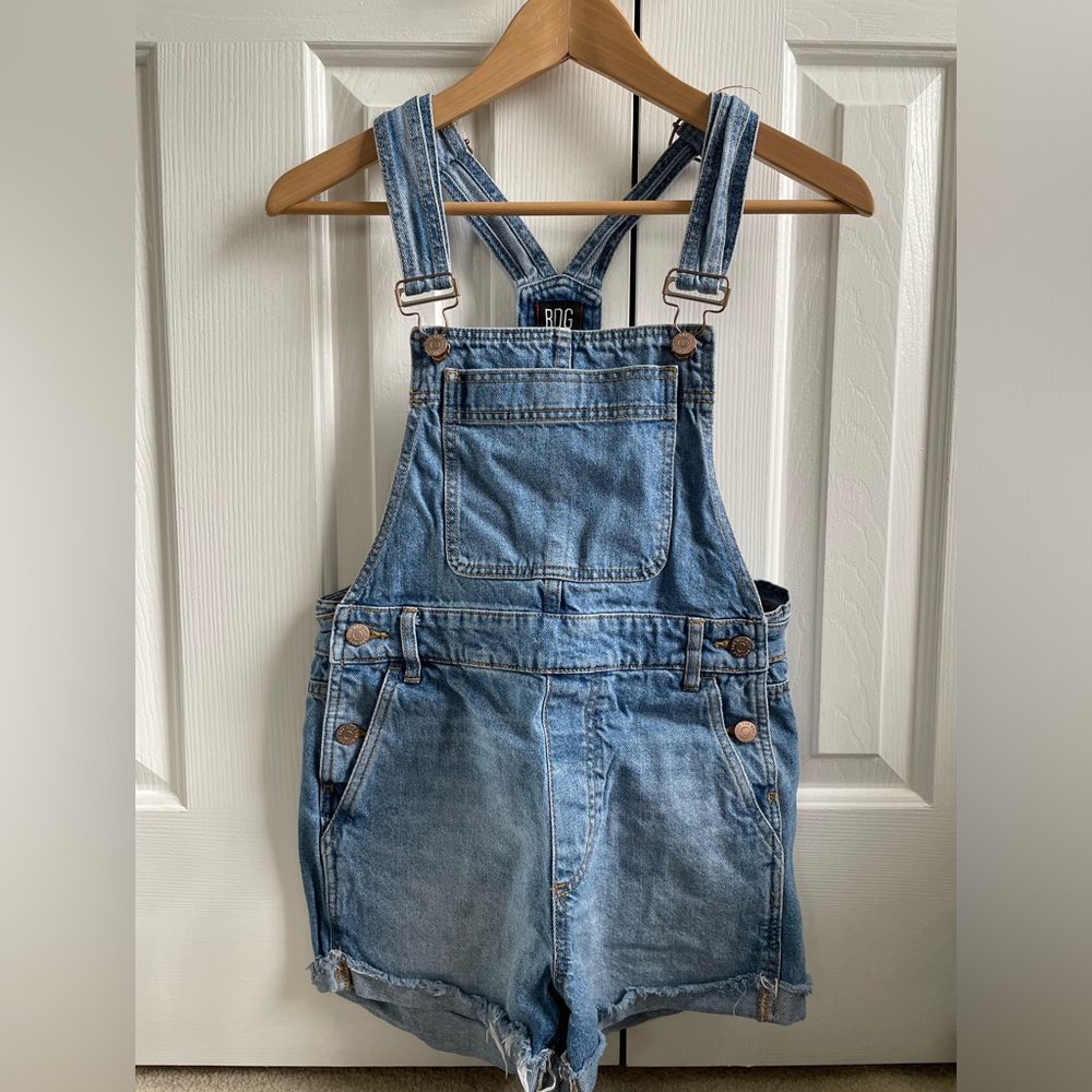 Jean overall shorts
